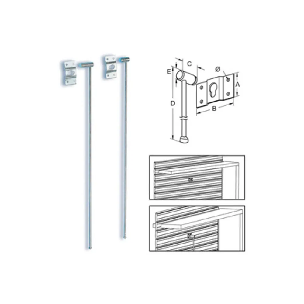 SICURA P/TAPPARELLA LEGNO METALLO 58X500 MM* (50