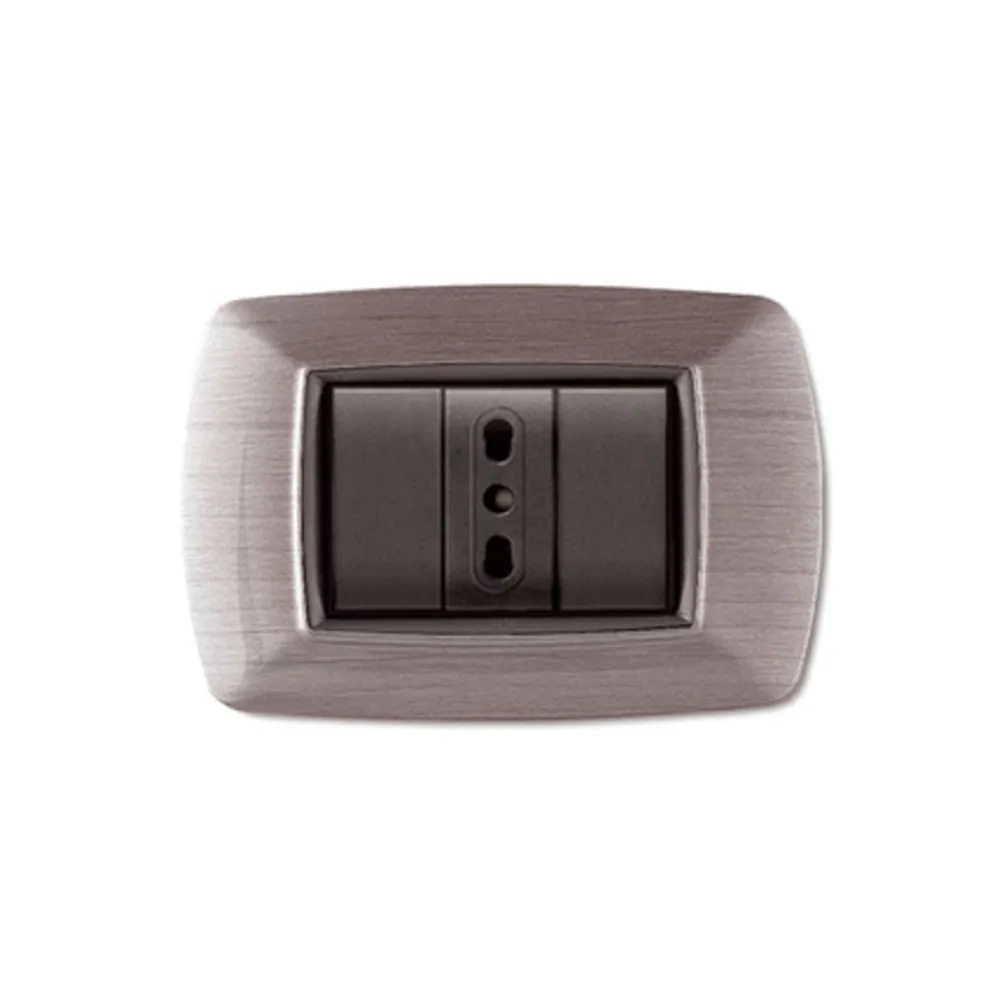 PLACCA LIFE LIVING PLAST ACCIAIO SATINATO 3P (10 PLACCA LIFE LIVING PLAST ACCIAIO SATINATO 3P (10
