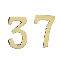 NUMERO CIVICO 4 IN OTTONE 100 MM (10