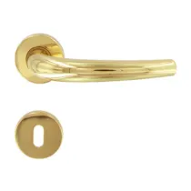 MANIGLIA TORINO ART.160P C/BOCCHETTA ORO LUCIDO