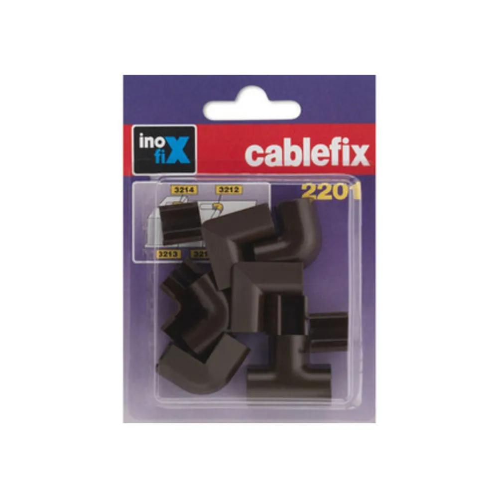GIUNTO P/CANALINA INOFIX CF 10 PZ MARRONE