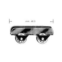 OMGE  459 CARRELLO A 2 RUOTE P/CRISTALLO* (100