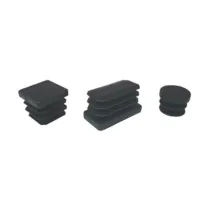 PUNTALE ALETTATO RETTANGOL 30X40 MM PLAST NERO (100