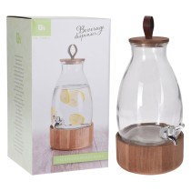 CARAFFA DISPENSER SU BASE LEGNO 5