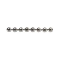 CATENA A PERLINE OTTONE NICHELATO D 3