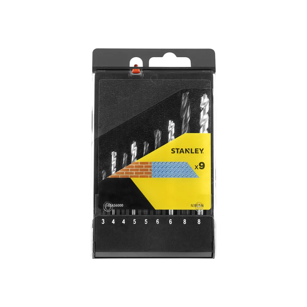 PIRANHA STANLEY STA56000 (X56000) CASSETTA 9 PUNTE 5 HSS 4 ZINC.