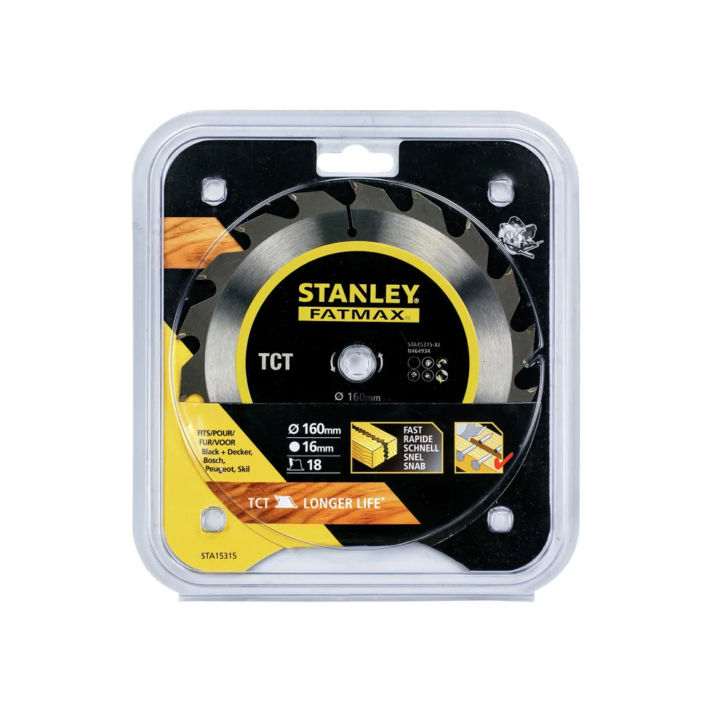PIRANHA STANLEY STA15315 (X15315) LAMA CIRCOLARE HI-TECH TCT MM.160