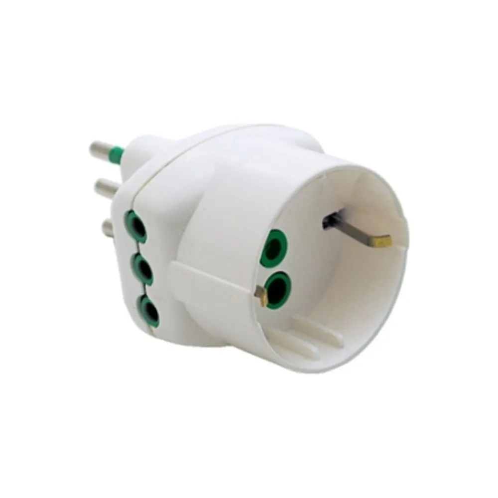 FME 87.210 BL ADATTATATORE 10A 2P+T + SCHUKO * FME 87.210 BL ADATTATATORE 10A 2P+T + SCHUKO *