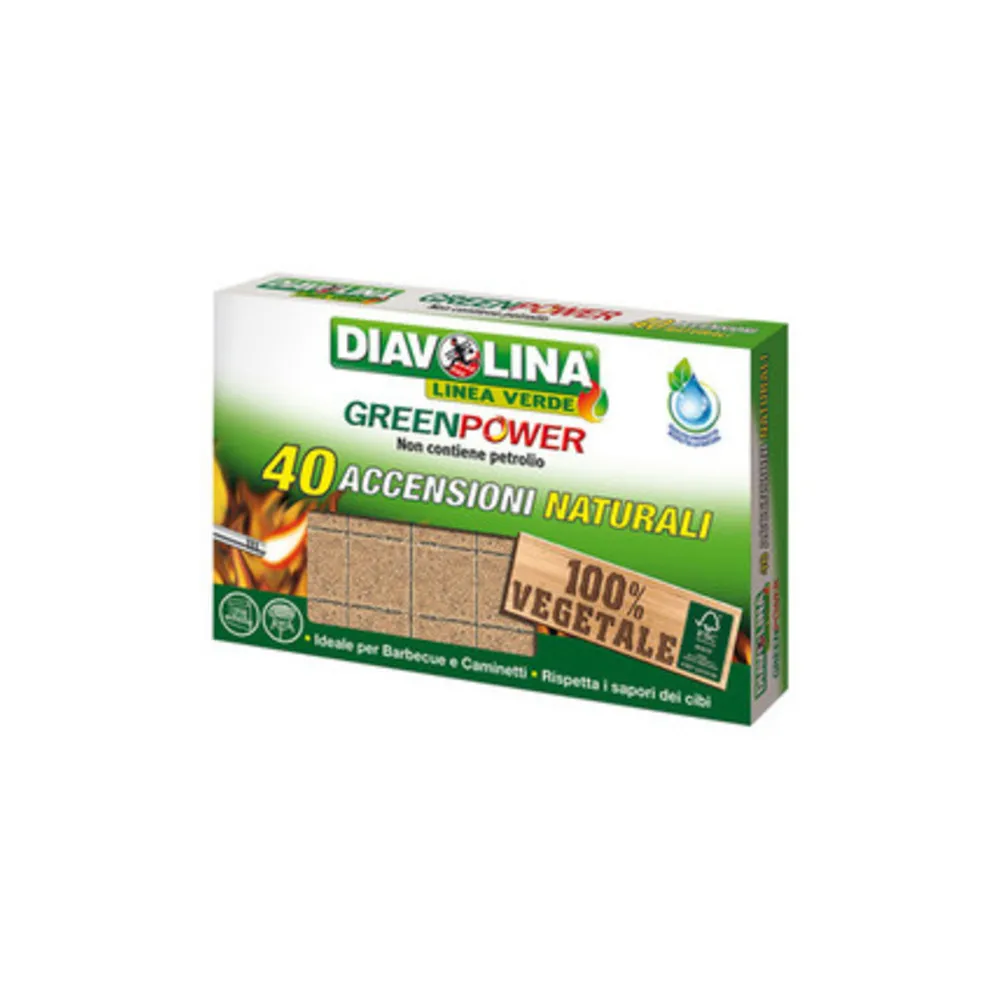 ACCENDIFUOCO  40 CUBI DIAVOLINA GREEN POWER 15341 (24