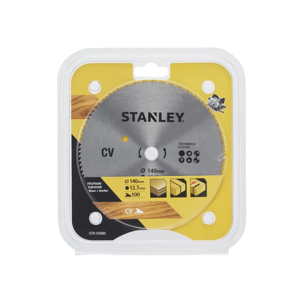 PIRANHA STANLEY STA10080 (X10080) LAMA CIRCOLARE CROM. MM.140