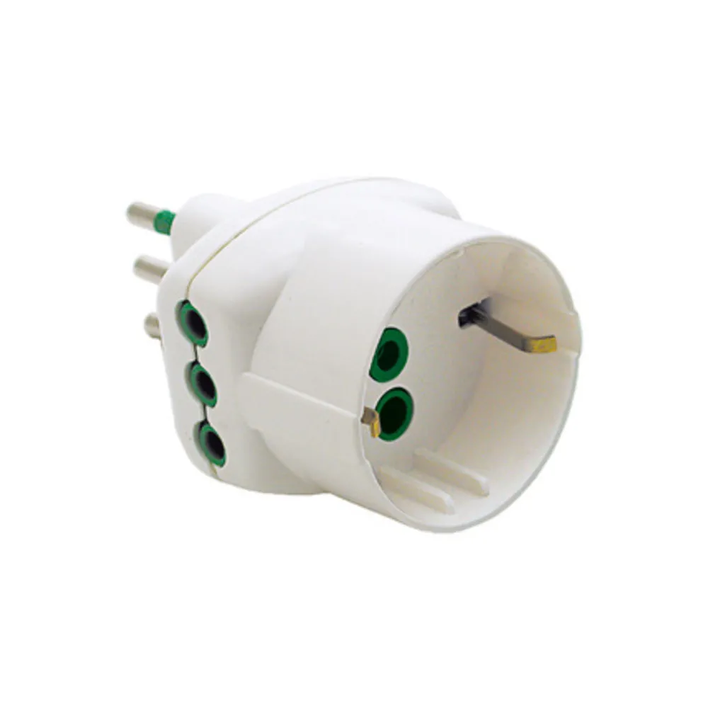 FME 82.210 ADATTATORE 10A 2P+T A 2 PRESE + SCHUKO FME 82.210 ADATTATORE 10A 2P+T A 2 PRESE + SCHUKO