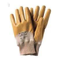 GUANTI NITRILE GIALLO C/POLSO TG. 7 RIF.72160 (12