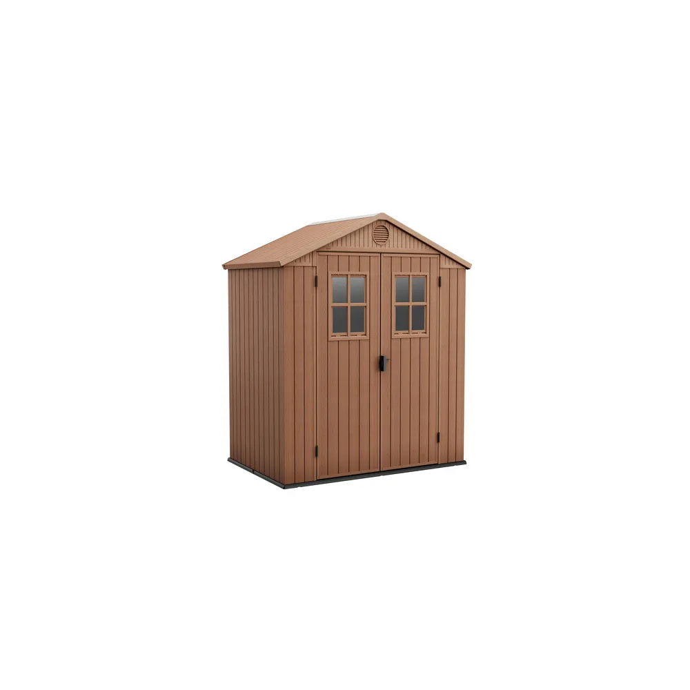 CASETTA KETER DARWIN EFF LEGNO 2 PORTE BROWN 190X122X221 CASETTA KETER DARWIN EFF LEGNO 2 PORTE BROWN 190X122X221