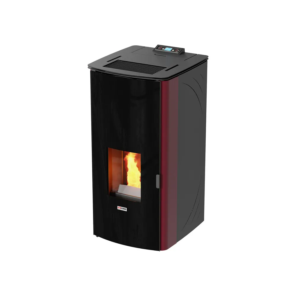 TERMOSTUFA PELLET VENT 17KW KING 17DD 2022 BORDEAUX TERMOSTUFA PELLET VENT 17KW KING 17DD 2022 BORDEAUX
