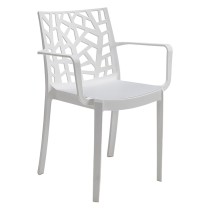 SEDIA IN POLIPROPILENE 'MATRIX ARMCHAIR' bianco