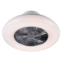 VENTILATORE A SOFFITTO / PLAFONIERA 'VISBY' Ø cm. 59 x h.20 - potenza luce 39