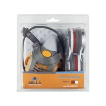 MASCHERA RESPIRATORIA BIFILTRO 'VULCANO' IN KIT con coppia filtri A1P2