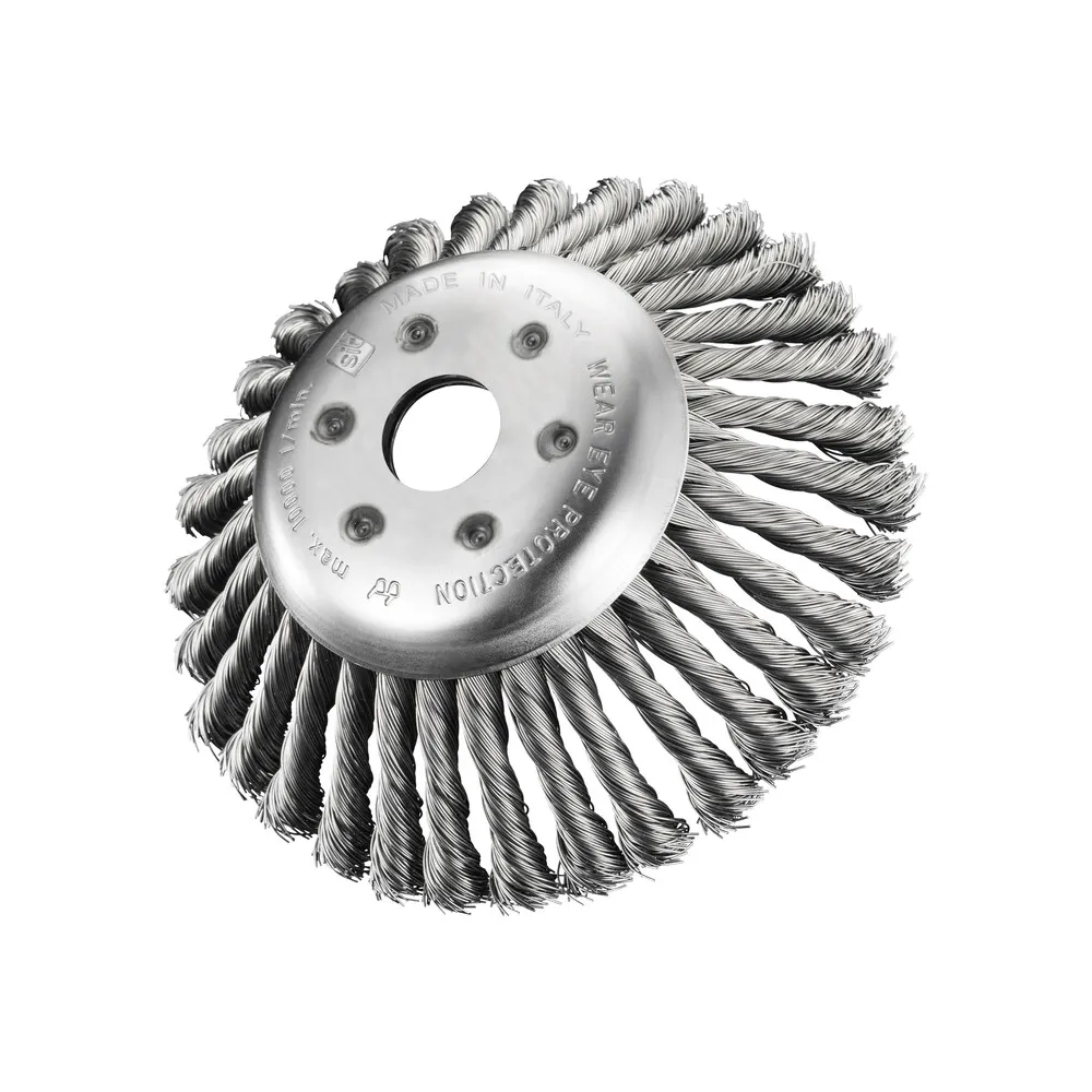 SPAZZOLA P/DECESPUGLIATORE 170 MM FILI ACCIAIO SPAZZOLA P/DECESPUGLIATORE 170 MM FILI ACCIAIO