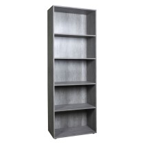 LIBRERIA LINEA 'FLOW' 5 ripiani - cm.35 x 68 x h.200 cemento