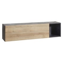 PENSILE / COLONNA LINEA 'VITTORIA' cm. 30 x 140 x h.35 - rovere/antracite