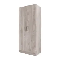 KIT ARMADIO 2 ANTE 190X80X52 ROVERE GRIGIO K357