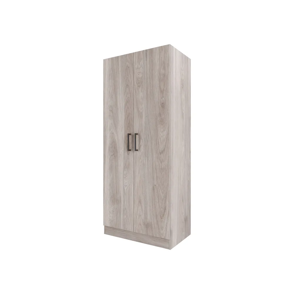 KIT ARMADIO 2 ANTE 190X80X52 ROVERE GRIGIO K357 KIT ARMADIO 2 ANTE 190X80X52 ROVERE GRIGIO K357