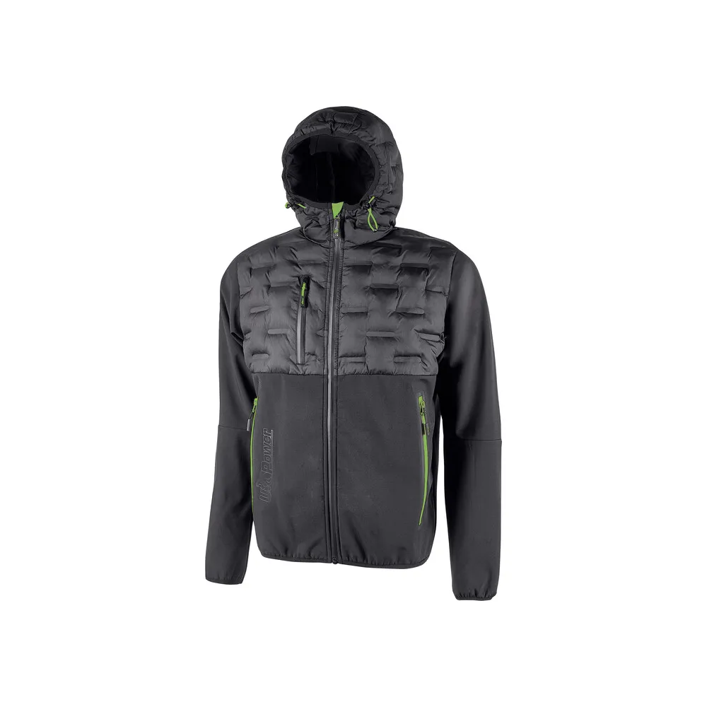 U-POWER GIACCONE SPOCK GRIGIO-VERDE TAGLIA XL