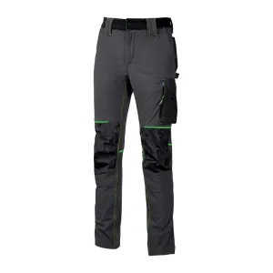 U-POWER PANTALONE ATOM SLIM FIT GRIGIO-VERDE TG.L