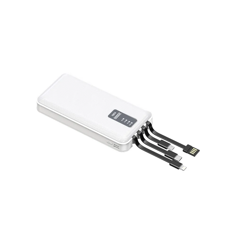 POWER BANK 20000 MAH C/CI MICRO USB LIGHTNING E TYPE-C BIANCO POWER BANK 20000 MAH C/CI MICRO USB LIGHTNING E TYPE-C BIANCO