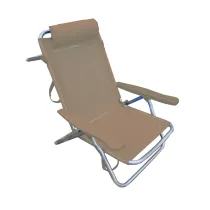 C SPIAGGINA RECLINABILE IN ALLUMINIO TORTORA (2