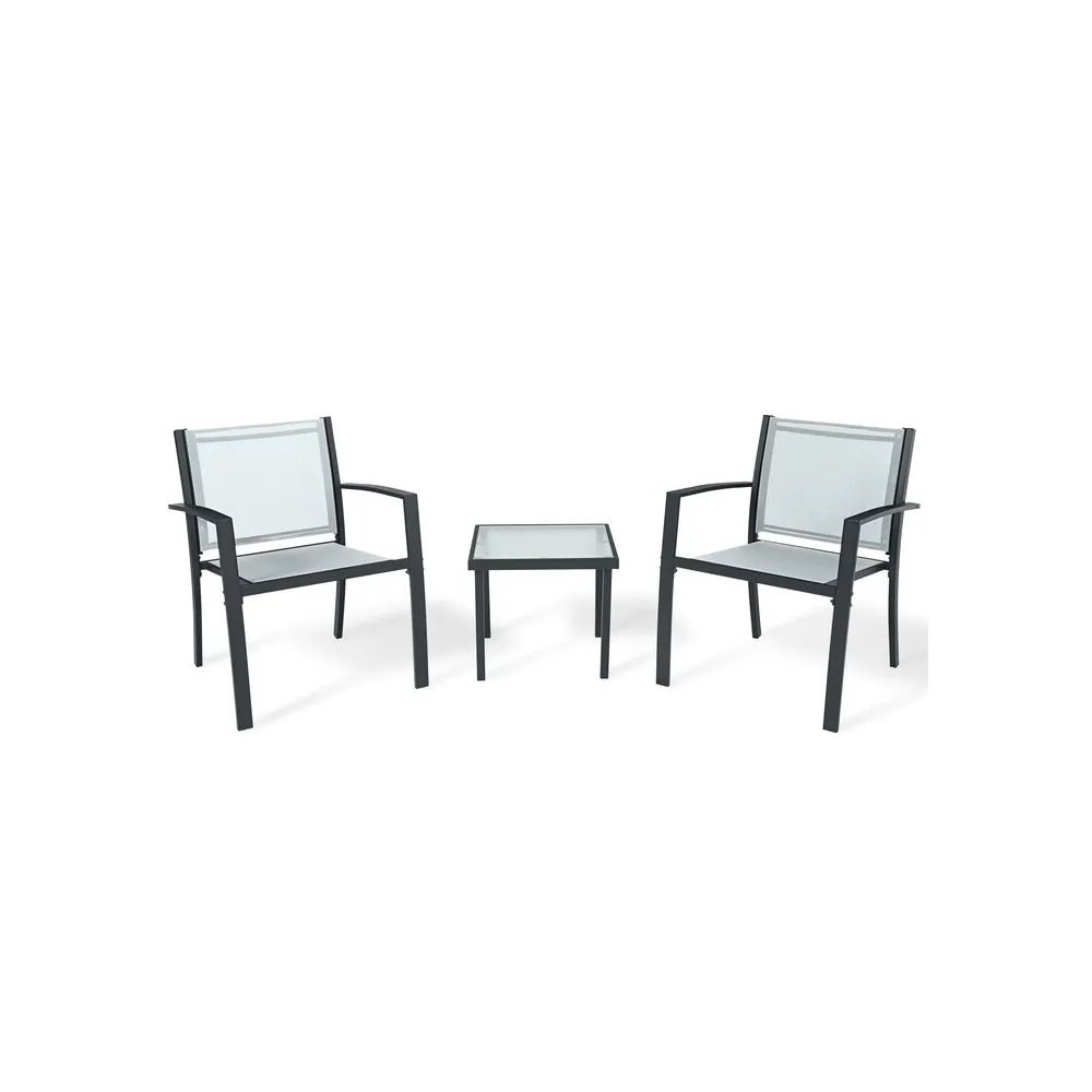 C SALOTTO HAVANA ACCIAIO 3PZ GRIGIO C SALOTTO HAVANA ACCIAIO 3PZ GRIGIO