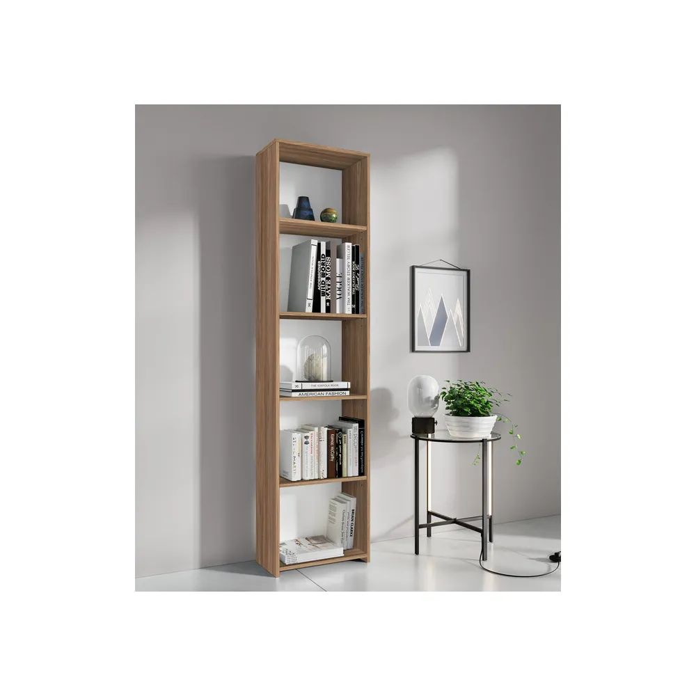 KIT LIBRERIA 4 RIPIANI 45X25XH183 CM ROVERE BAR. KIT LIBRERIA 4 RIPIANI 45X25XH183 CM ROVERE BAR.