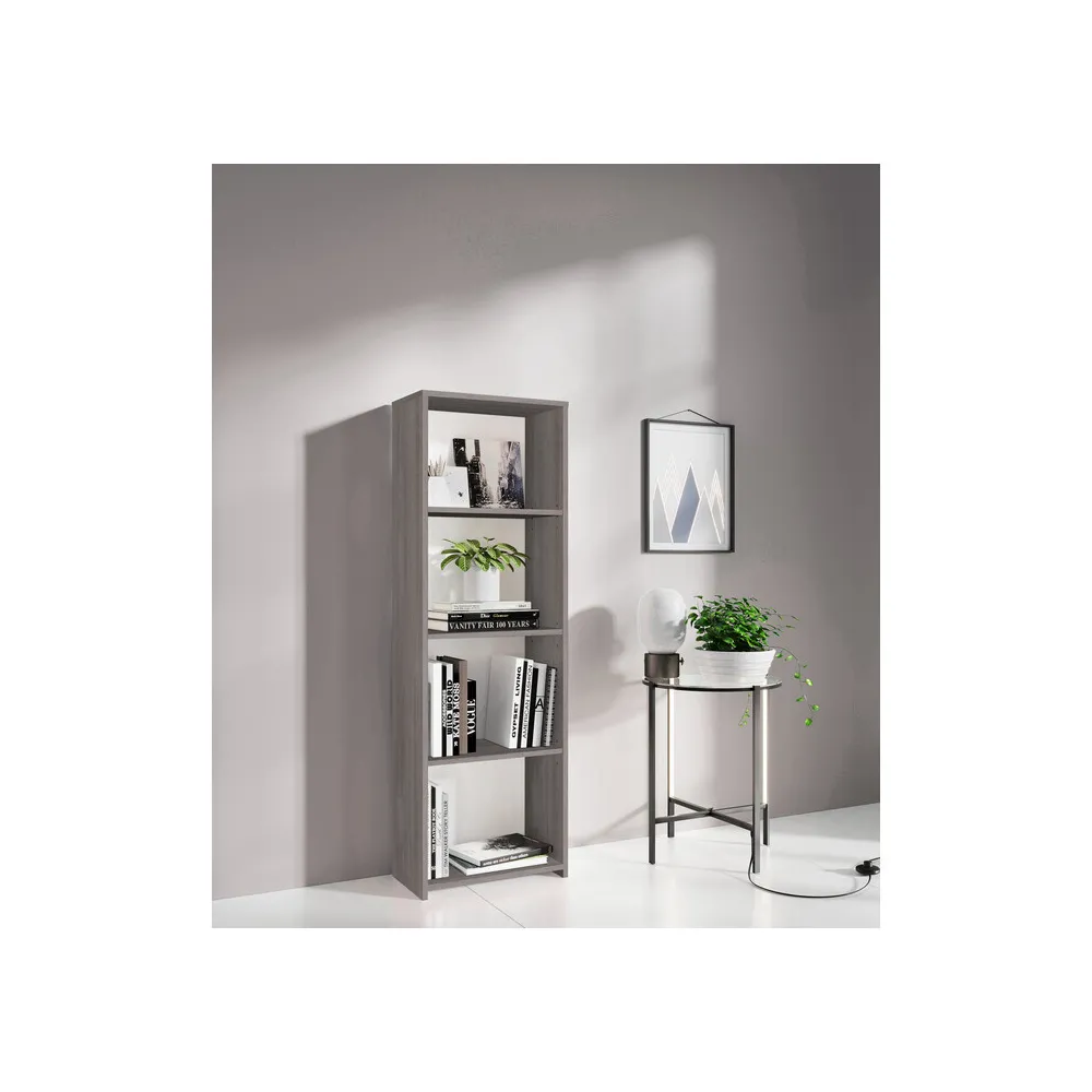 KIT LIBRERIA 3 RIPIANI 45X25XH138 CM ROVERE GRIGIO KIT LIBRERIA 3 RIPIANI 45X25XH138 CM ROVERE GRIGIO