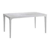 TAVOLO RESINA OSLO 150X90XH74 CM BIANCO