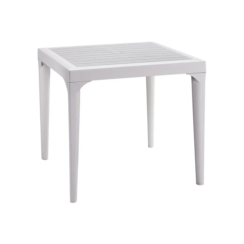 TAVOLO RESINA MALMO 80X80XH74CM BIANCO TAVOLO RESINA MALMO 80X80XH74CM BIANCO