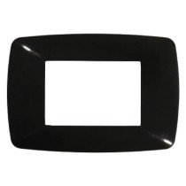 PLACCA COLORE NERO 'BRIO' 3 posti - 3203/N