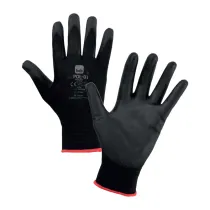 GUANTI HOB POLIESTERE/POLIURETANO NERO TG.  9 (12