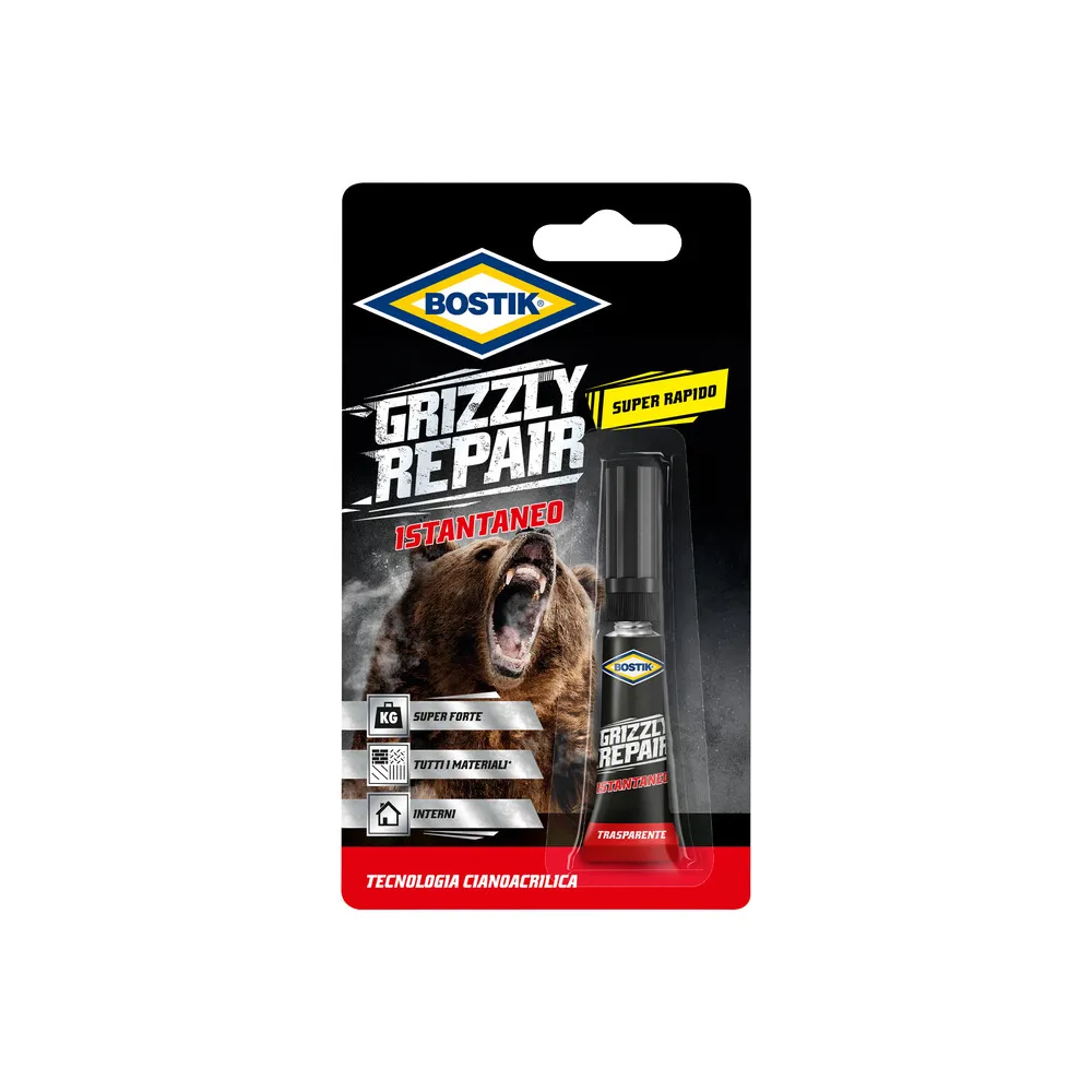 BOSTIK GRIZZLY REPAIR ISTANTANEO 3 G BLISTER (12 BOSTIK GRIZZLY REPAIR ISTANTANEO 3 G BLISTER (12