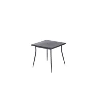 TAVOLO CARMEN 80X80XH75CM NERO