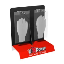 U-POWER ESPOSITORE GUANTI DA BANCO