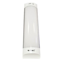 PLAFONIERA TUBO LED PRISMATICO 10W - 4500K mm.300 x 25 x 75 mm