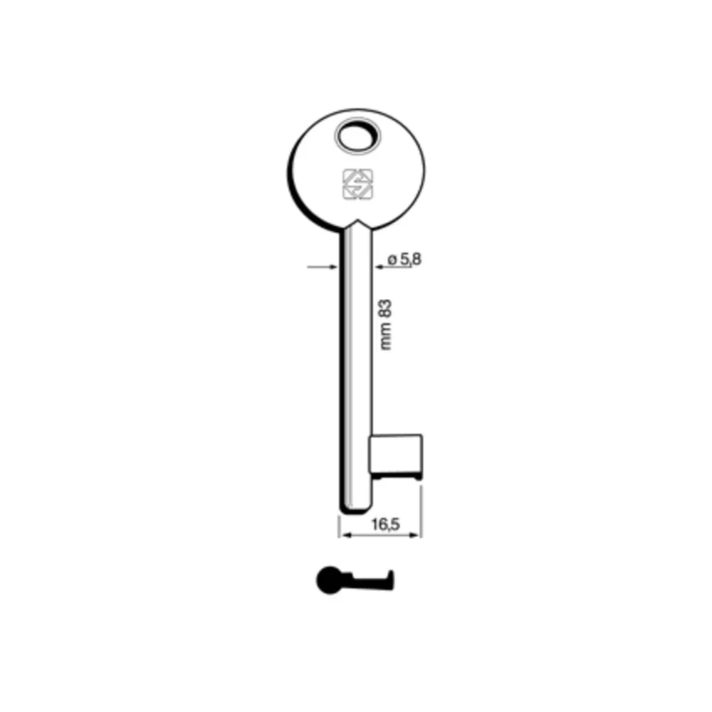 CHIAVI SILCA PATENT AGB-PARI 6P1D BZ (5 CHIAVI SILCA PATENT AGB-PARI 6P1D BZ (5
