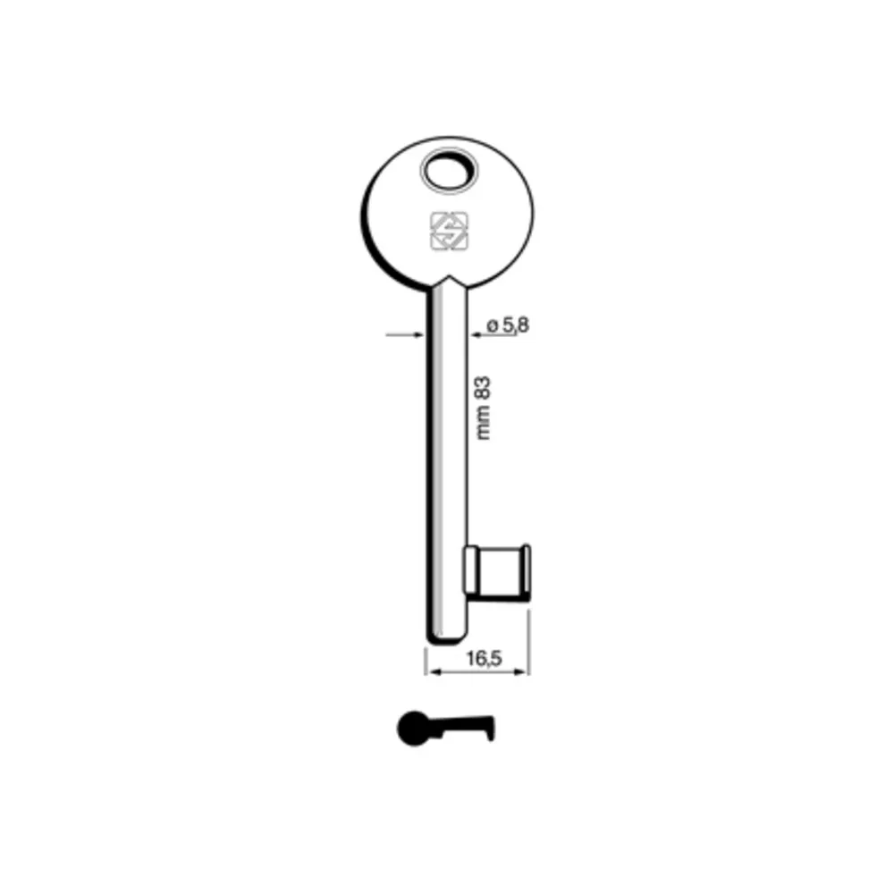 CHIAVI SILCA PATENT AGB-DISP 6P1S BZ (5 CHIAVI SILCA PATENT AGB-DISP 6P1S BZ (5