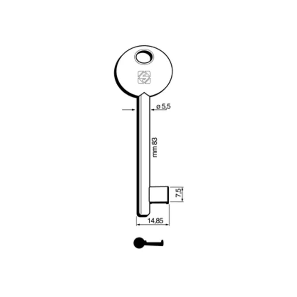 CHIAVI SILCA PATENT BON-P/DISP 6P2D BZ (5