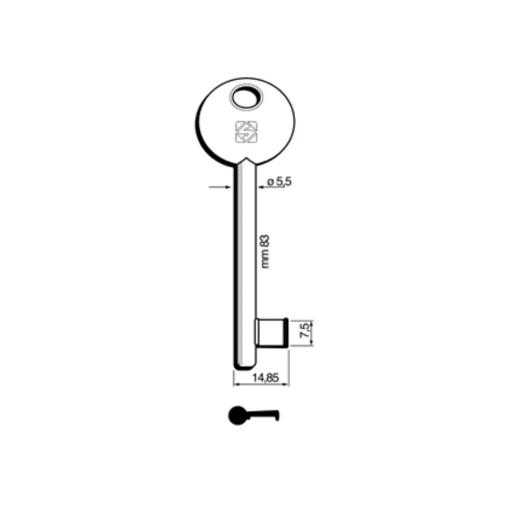CHIAVI SILCA PATENT BON-P/PARI 6P2S BZ (5 CHIAVI SILCA PATENT BON-P/PARI 6P2S BZ (5