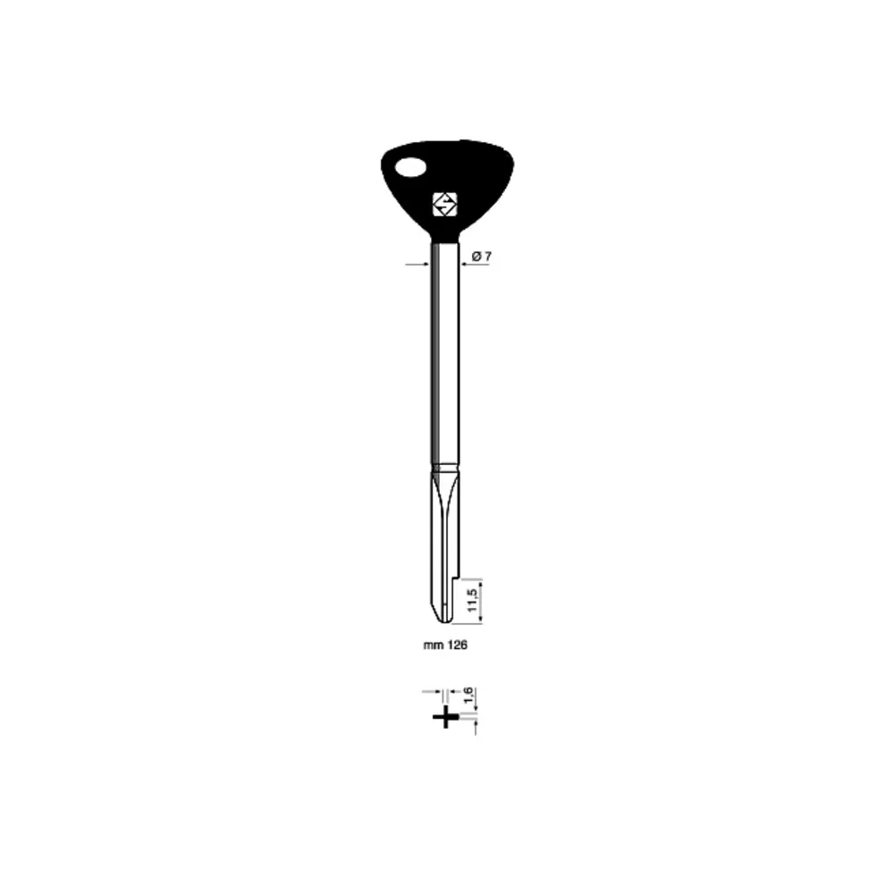 CHIAVI SILCA CROCE XY10P FE T.P. (5 CHIAVI SILCA CROCE XY10P FE T.P. (5