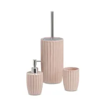 SET DA BAGNO CERAMICA 3 PEZZI COLORI ASSORTITI (3