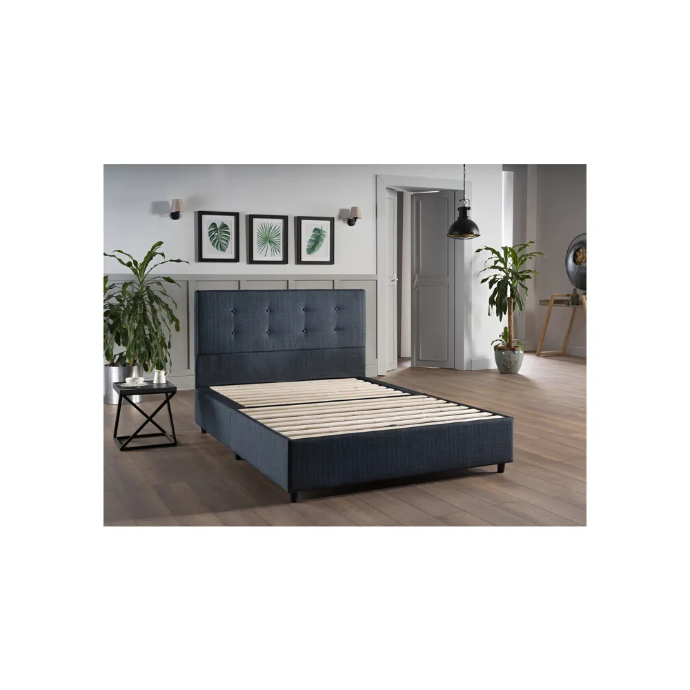 LETTO PIAZZA E MEZZA CONTENITORE 120X200 CM GRIGIO SCURO LETTO PIAZZA E MEZZA CONTENITORE 120X200 CM GRIGIO SCURO
