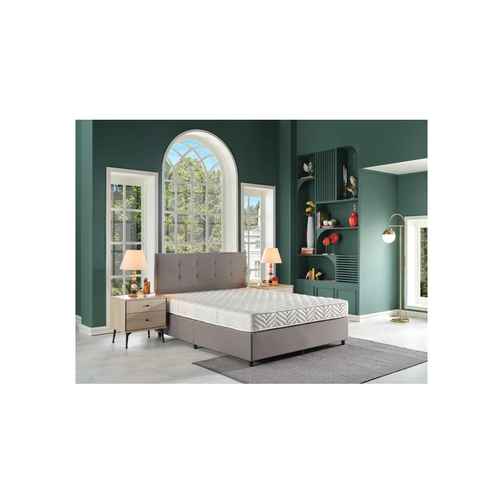 C LETTO MATRIMONIALE CONTENITORE 160X200 CM GRIGIO CHIARO C LETTO MATRIMONIALE CONTENITORE 160X200 CM GRIGIO CHIARO