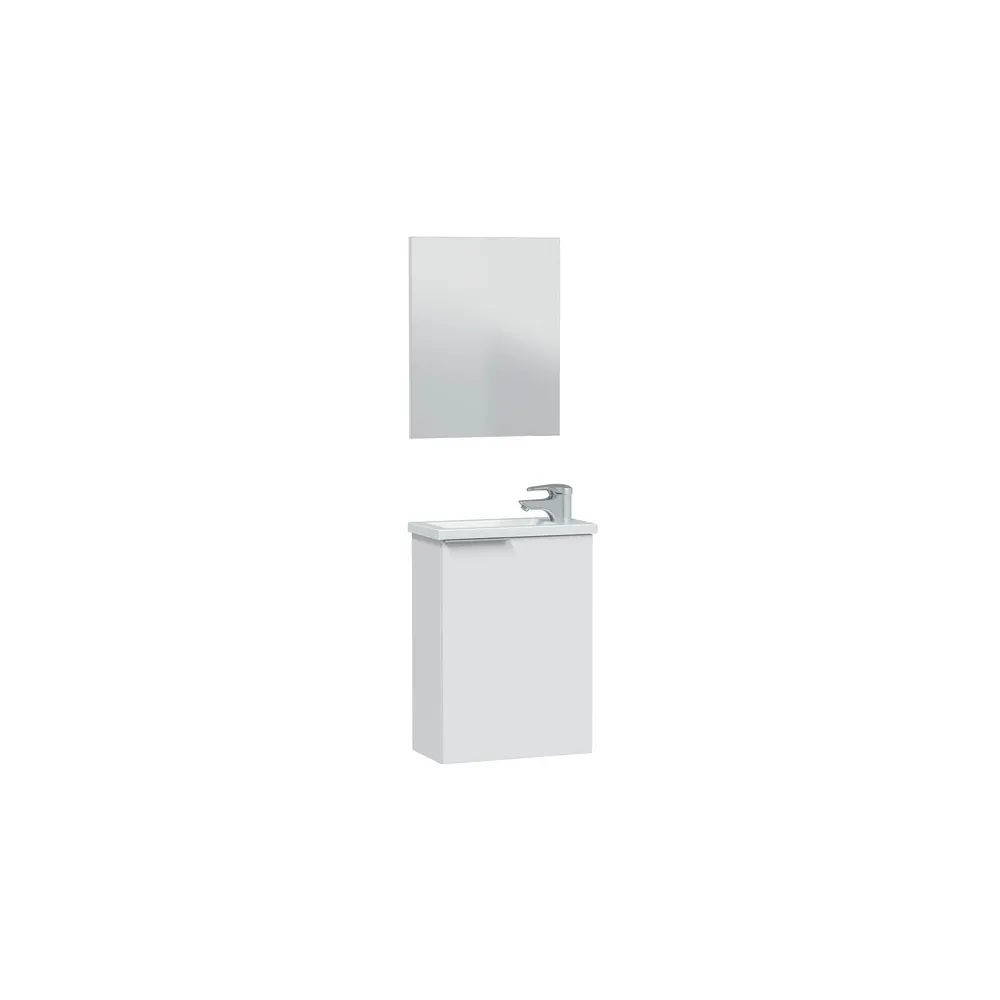 KIT MOBILE BAGNO 1 ANTA 40 SOSP. LAVABO BIANCO LACC KIT MOBILE BAGNO 1 ANTA 40 SOSP. LAVABO BIANCO LACC